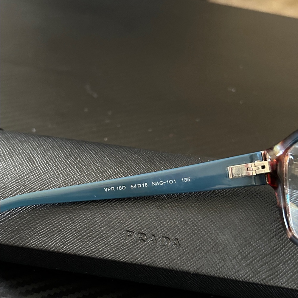 Prada Rx Teal and Tortoise eyeglasses - Picture 7 of 12